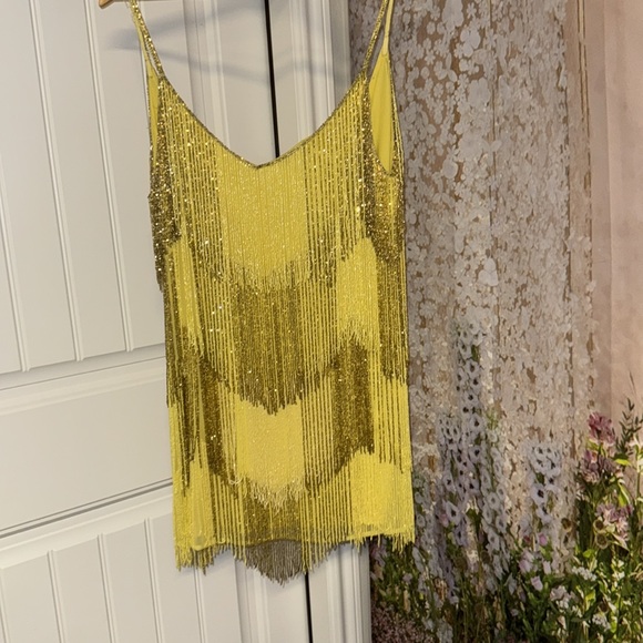 DUNDAS x REVOLVE Verushka Embellished Mini Dress in Butter Yellow - Picture 8 of 13